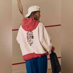 FP Movement by Free People Short Sleeve Tee - Cream and Red